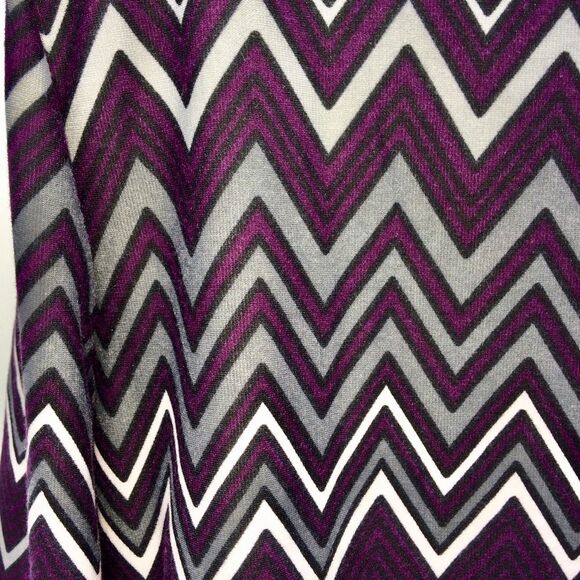 Donny and Nicole Purple/Gray/White/Black Short Open Front Blazer-Size 16 - Picture 8 of 10